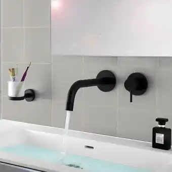 Brico Depôt Torneira misturadora de embutir para lavatório preta promoção