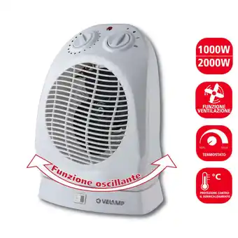 Brico Depôt Calefactor fijo 2000w blanco, base oscilante promoção