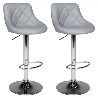 Brico Depôt Juego de 2 taburetes de bar grises jasper promoção