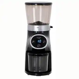 Moinho de café, moedor de café profissional, adler ad4450 preto 300w