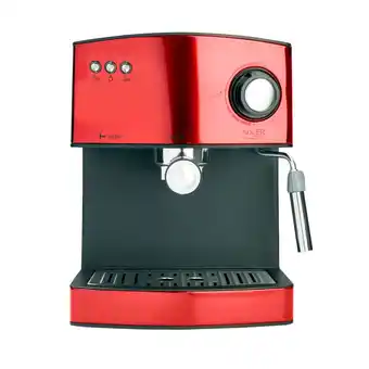 Brico Depôt Máquina de café expresso automatica 15 bars, adler ad 4404r vermelho 850w promoção
