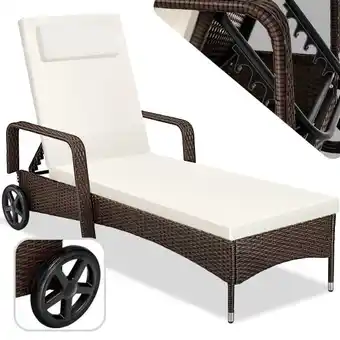 Brico Depôt Espreguiçadeira em alumínio e rattan cassis promoção