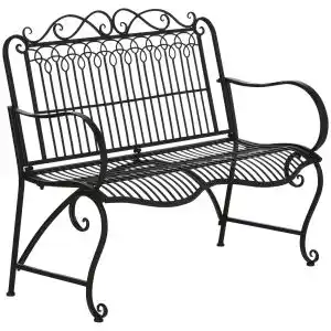 Banco de jardim outsunny 84b-658bk