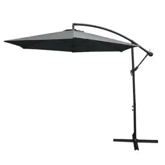 Parasol com mecanismo de manivela e cobertura impermeável livre