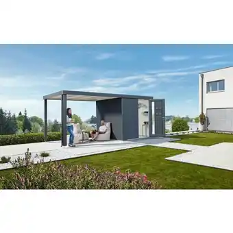 Brico Depôt Caseta metalica biohort jardin neo 4d doble puerta color gris oscuro promoção