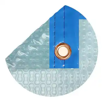 Capa térmica 500 micras geobubble sol+guard de 6,5 x 3m com reforço nas larguras