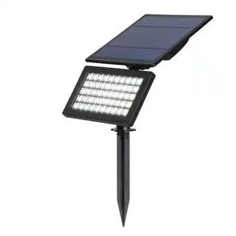 Candeeiro de chão solar led 10w preto ip65