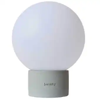 Lámpara de mesa táctil efecto hormigón gris led h25cm terra concrete