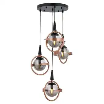 Brico Depôt Lâmpada de teto, estrutura de metal cor preto cobre promoção
