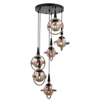 Brico Depôt Lâmpada de teto, estrutura de metal cor preto cobre promoção