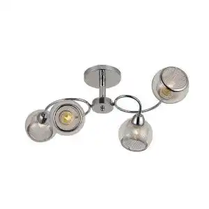 Lampara plafon stanley color cromo