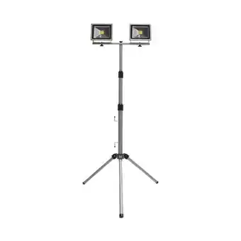 Brico Depôt Tripé telescópico com projetor led exterior 2x20w alumínio orientável promoção