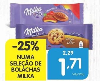 Minipreço NUMA SELEÇÃO DE BOLACHAS MILKA promoção
