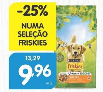 Minipreço NUMA SELEÇÃO FRISKIES promoção