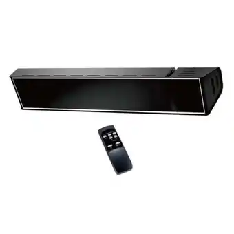 Brico Depôt Aquecedor infravermelho de cristal preto sined warm glass 2000 promoção