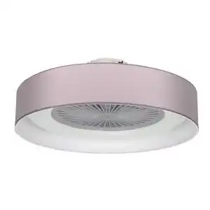 Brico Depôt Ventilador ibor rosa con plafon led y aspas interiores fabrilamp promoção