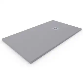 Base de duche em resina extraplano. cinza cimento 80x160cm
