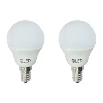 Brico Depôt Pack 2 lâmpadas led e14 6w esféricas 470 luz neutra 4000k wonderlamp promoção