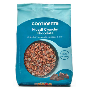 Continente Muesli crunchy chocolate promoção