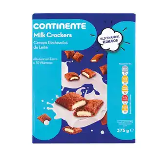Continente Cereais crockers recheio de leite promoção