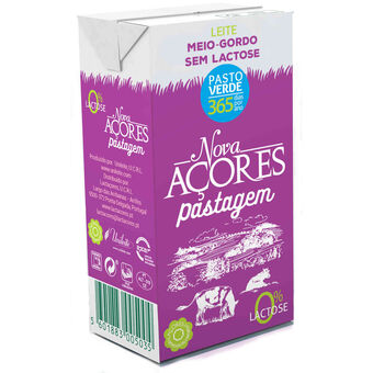 Continente Leite meio gordo sem lactose promoção