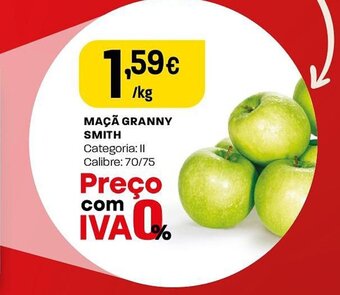 Intermarché MAÇÃ GRANNY SMITH Categoria: II Calibre: 70/75 promoção