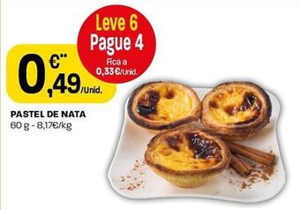 Intermarché PASTEL DE NATA 60 g promoção