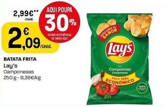 Intermarché BATATA FRITA Lay's Camponesas 250g promoção