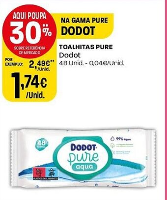 Intermarché TOALHITAS PURE Dodot 48 unid promoção