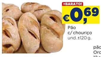 Bolama Pão c/ chouriço und. ±120 g. promoção