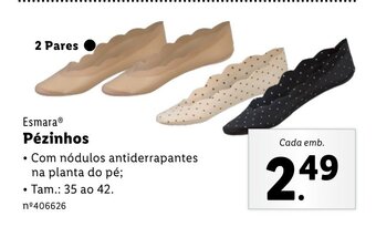 Lidl Esmara Pézinhos promoção