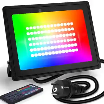 Brico Depôt Aigostar refletor de projetor ledcom plug, 50w, 6 modos, temporizador ip65 promoção
