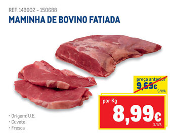 Makro MAMINHA DE BOVINO FATIADA promoção