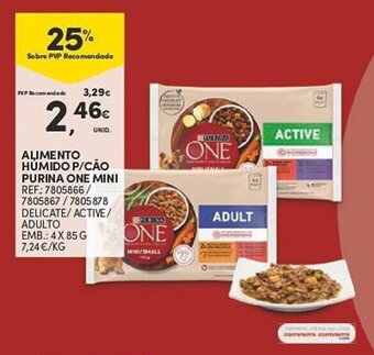 Continente ALIMENTO HÚMIDO P/CÃO PURINA ONE MINI promoção