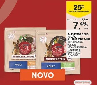 ALIMENTO SECO P/CAO PURINA ONE MINI