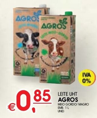 Meu Super LEITE UHT AGROS 1L promoção
