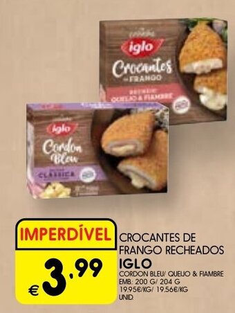 CROCANTES DE FRANGO RECHEADOS IGLO