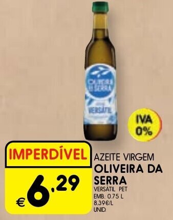 Meu Super AZEITE VIRGEM OLIVEIRA DA SERRA 0.75LT promoção