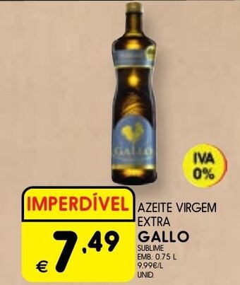 Meu Super AZEITE VIRGEM EXTRA GALLO 0.75L promoção