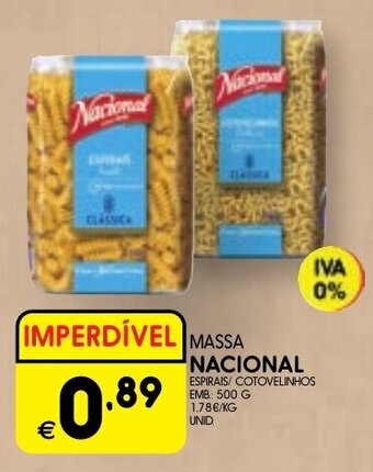 Meu Super MASSA NACIONAL 500G promoção