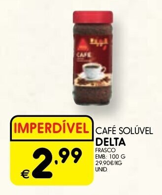 Meu Super CAFÉ SOLÚVEL DELTA 100G promoção