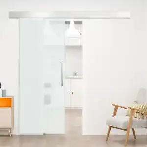 Brico Depôt Puerta corredera vidrio, aleacion de aluminio transparente 200x213 cm promoção