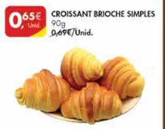 Pingo Doce CROISSANT BRIOCHE SIMPLES 90g promoção