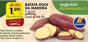 Pingo Doce BATATA DOCE DA MADEIRA promoção