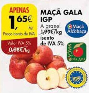 Pingo Doce MAÇÃ GALA IGP A granel promoção