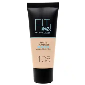 Continente Base de rosto fit me matte & poreless natural ivory 105 promoção