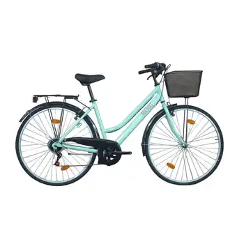 Continente Bicicleta passeio crosstown roda 28 6v verde promoção