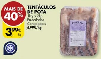 Pingo Doce TENTÁCULOS DE POTA 1kg a 2kg promoção