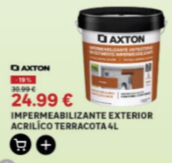 Leroy Merlin IMPERMEABILIZANTE EXTERIOR ACRILICO TERRACOTA 4L promoção