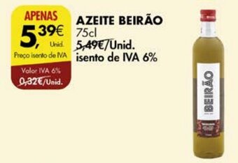 Pingo Doce AZEITE BEIRÃO 75cl Unid. promoção